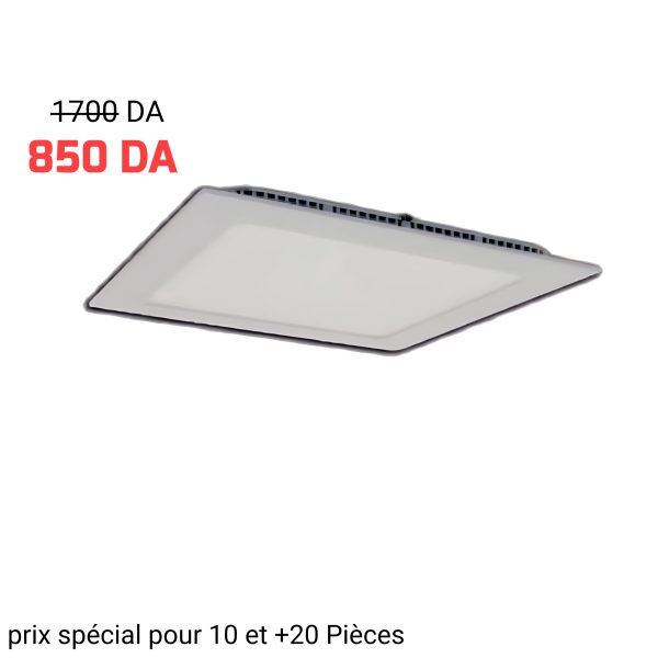 Downlight Frufa carré 12W 1080lm 3000K PR18