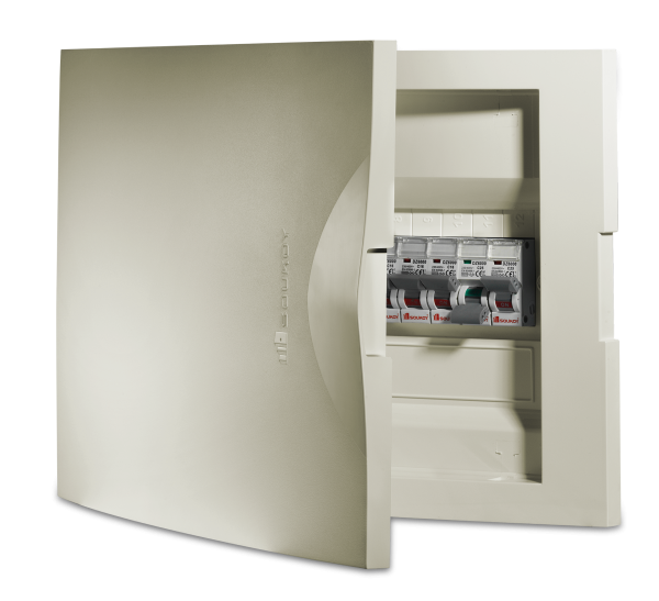 Tableau distribution soukoy dépare encastre 12 D avec support BA13  IVOIR